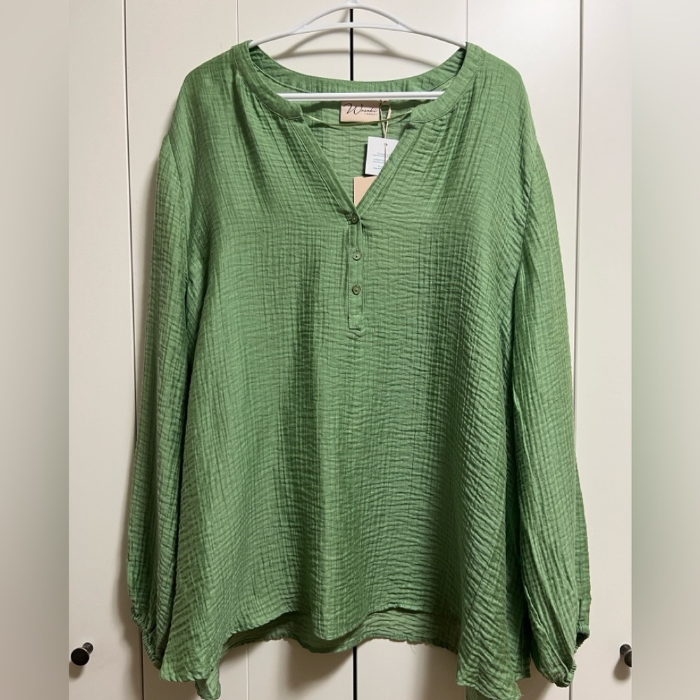 NWT Wasabi Concept Tunic Green size XL